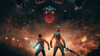 image de l'opérateur et sa warframe contre Natah et ses sentient